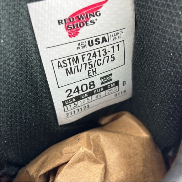 Red Wing Brown Leather Lace-Up Boots. size 11.5 M - Picture 13 of 14